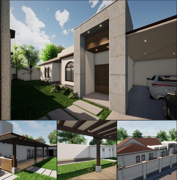 Casa diseñada y construida en Petén